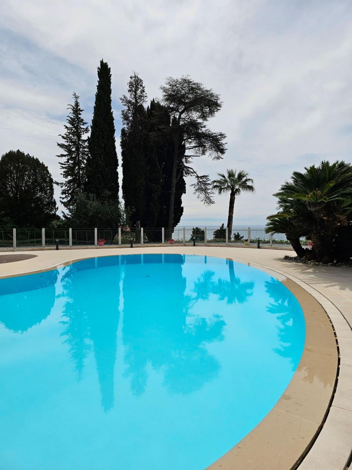 « La Grande Residence » Vue Mer, Piscine Menton Dış mekan fotoğraf